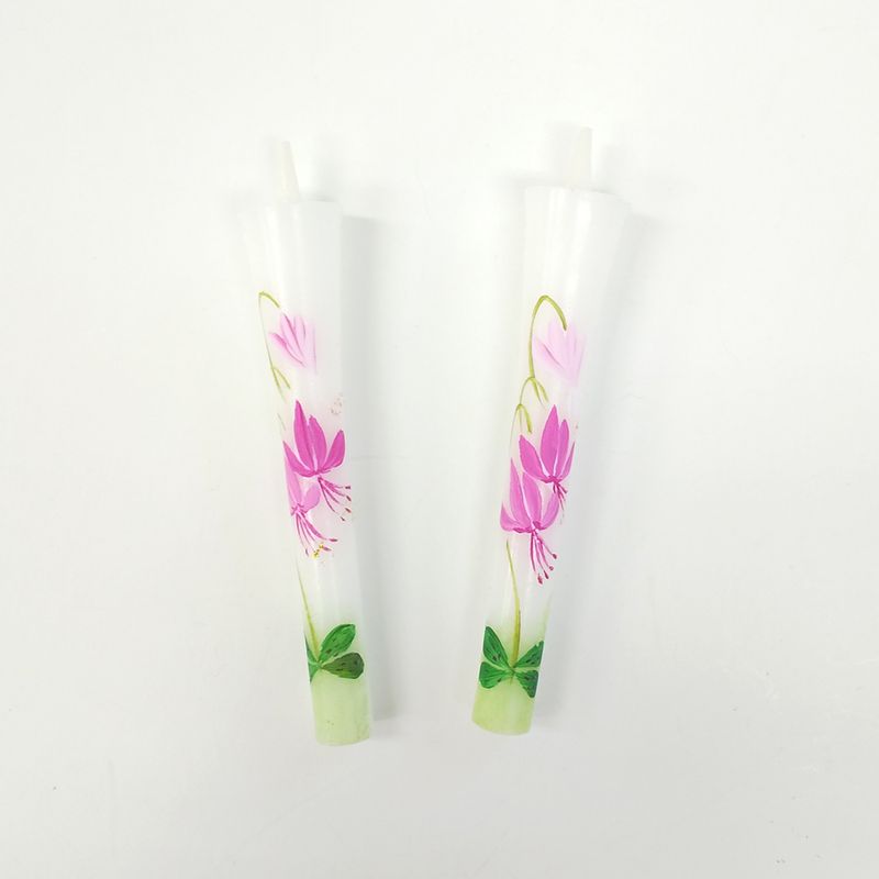 Hand-Painted Japanese Candles - Katakuri (Size 3 Set of 2)