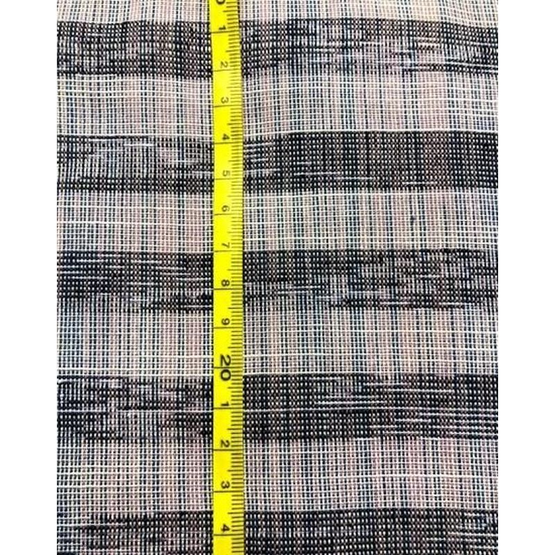 Cotton Fabric - Border Kasuri Beige-Gray