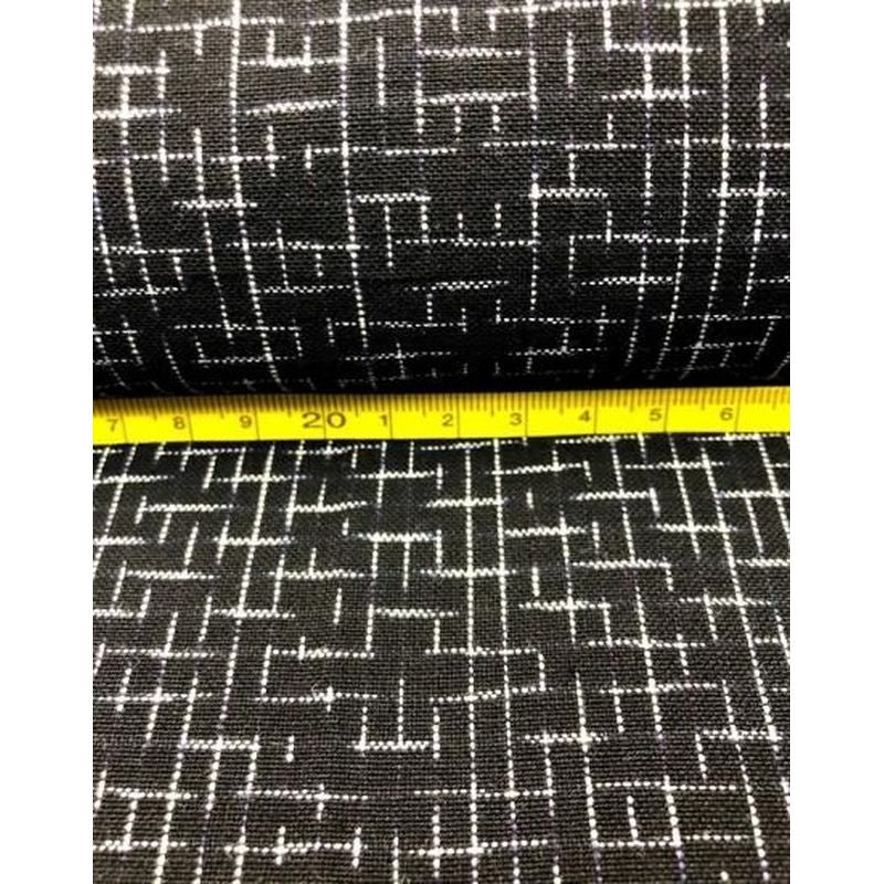 Cotton Fabric - Arare Check Black