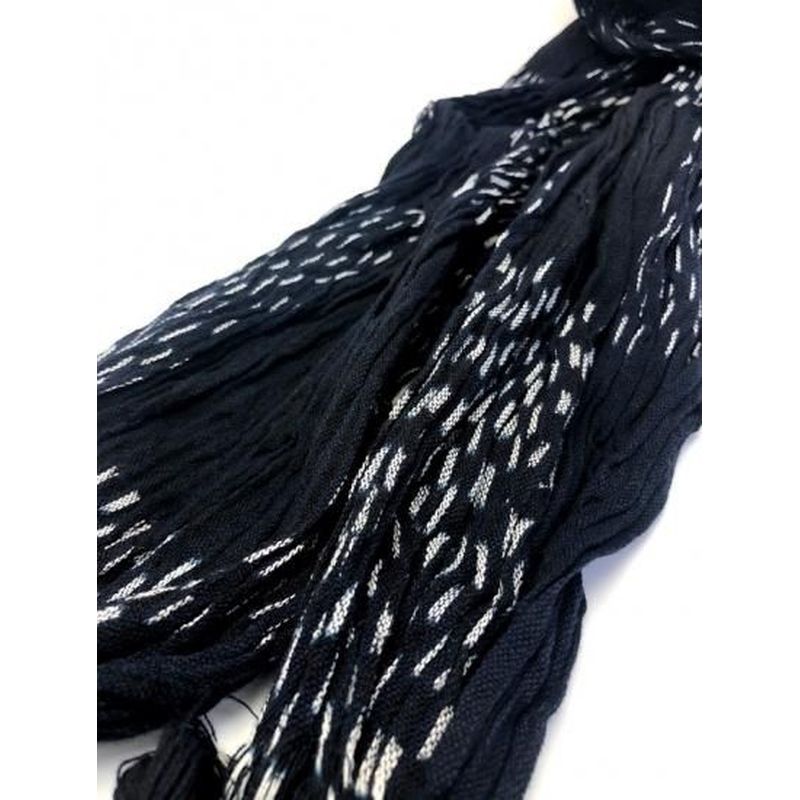 Stole - Crepe Weave Dot Ichimatsu Kasuri