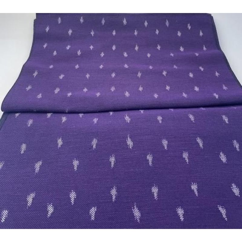 Cotton Fabric - Twill Tate-Kasuri Cross Dot Purple