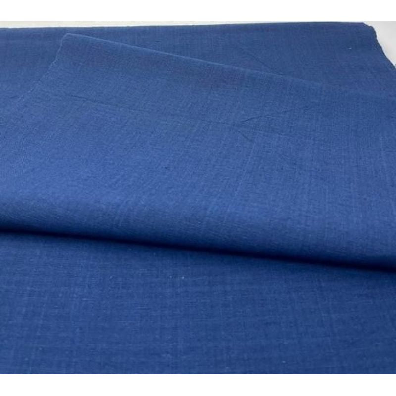 Cotton Fabric - Indigo-Dyed Solid Medium Navy