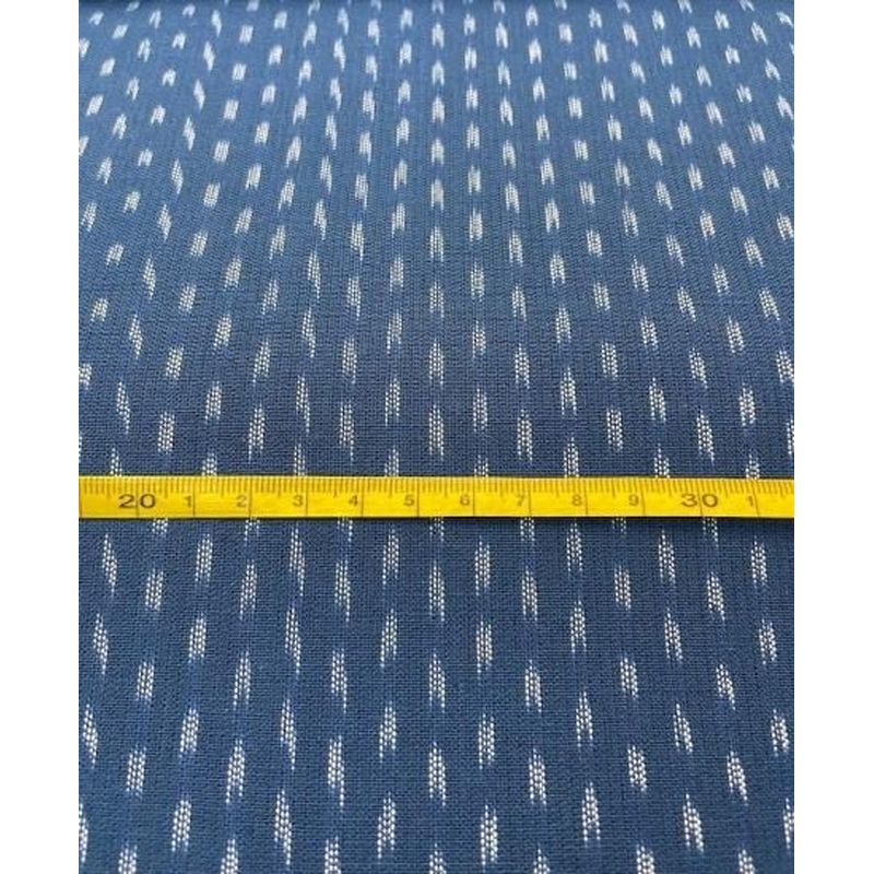 Cotton Fabric - Crinkle Weave 2-Hane Arare Blue