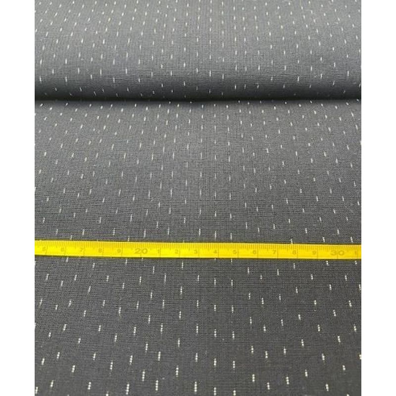 Cotton Fabric - Soft Crinkle Weave Kataha Arare Navy