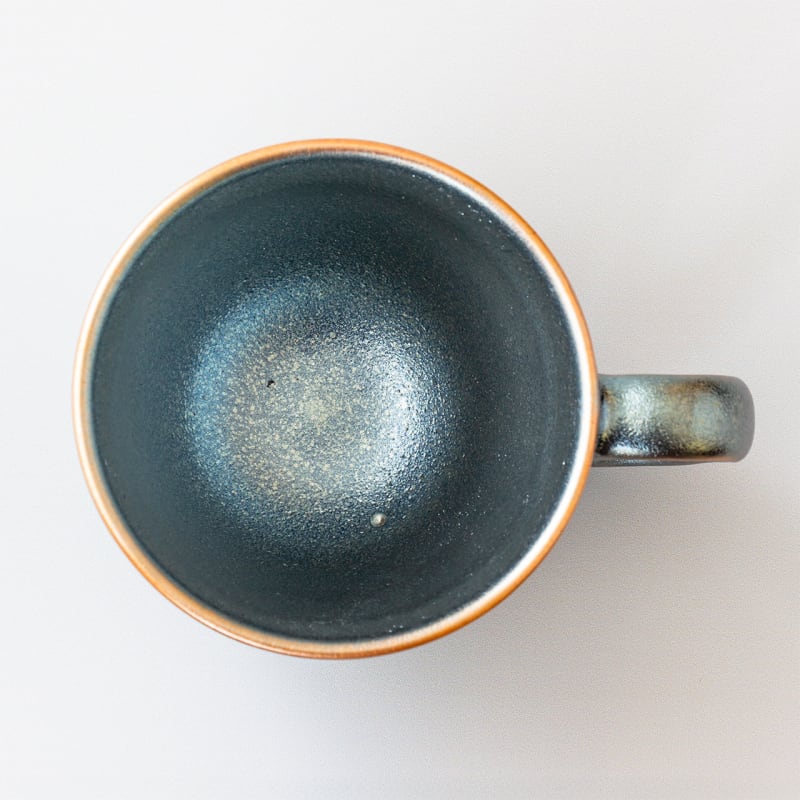 Mug - Shigaraki-yaki Silver Tenmoku, Lifelong Companion (Cedar Box)