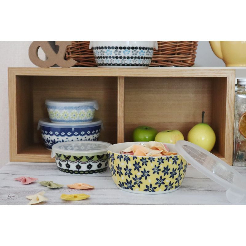 زوج من حاويات التخزين - حجم حقل الفخار صغير