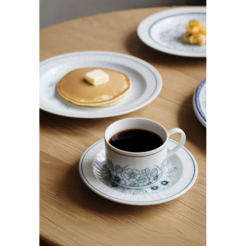 Ensemble de assiettes à pain - Fleurs antiques