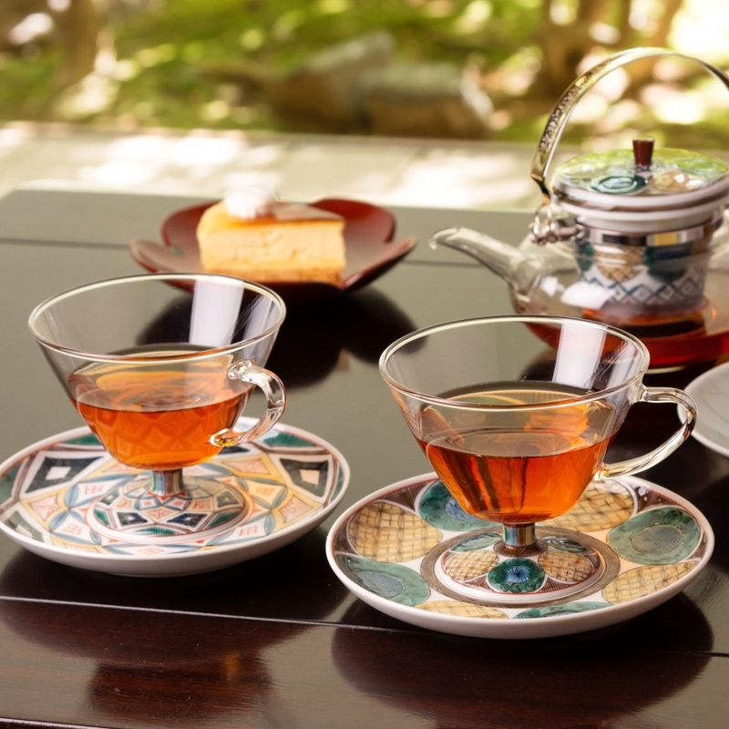 Coffee Cup and Saucer - KUTANI WA GLASS