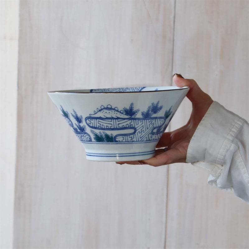 Han-don Bowl Set (3 pieces) - Blue Ocean Dragon