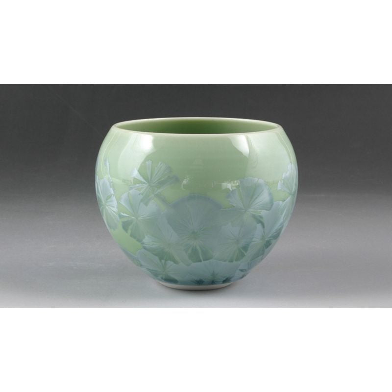 Tea Bowl - FLOWER CRYSTAL Green