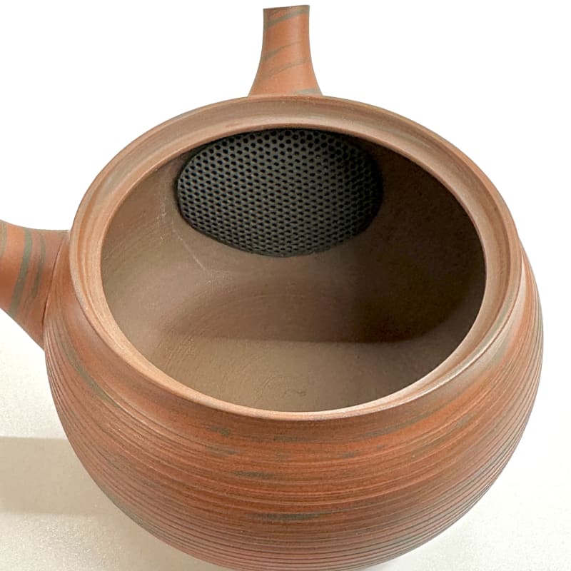 Teapot - Red Nerikomi Red Tortoiseshell