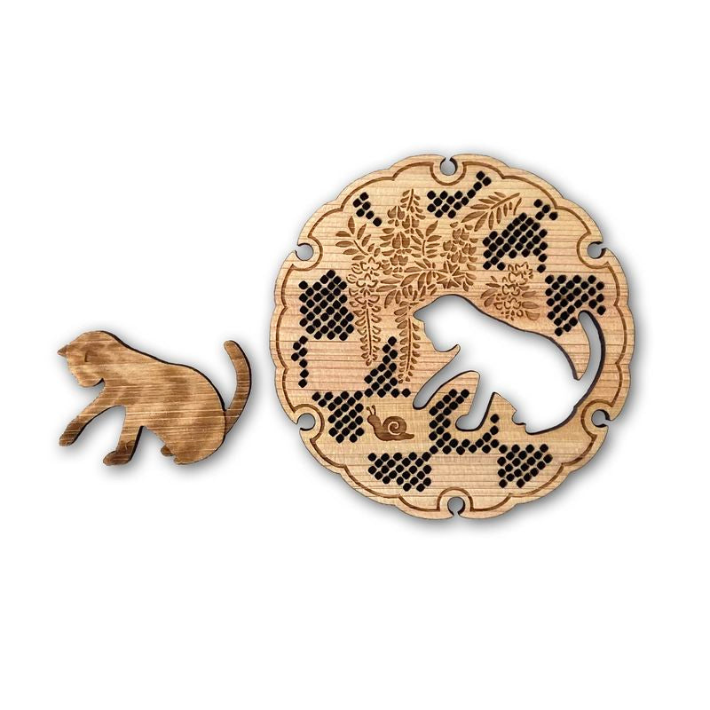 Chopstick Rest and Coaster Set - Snail and Siamese