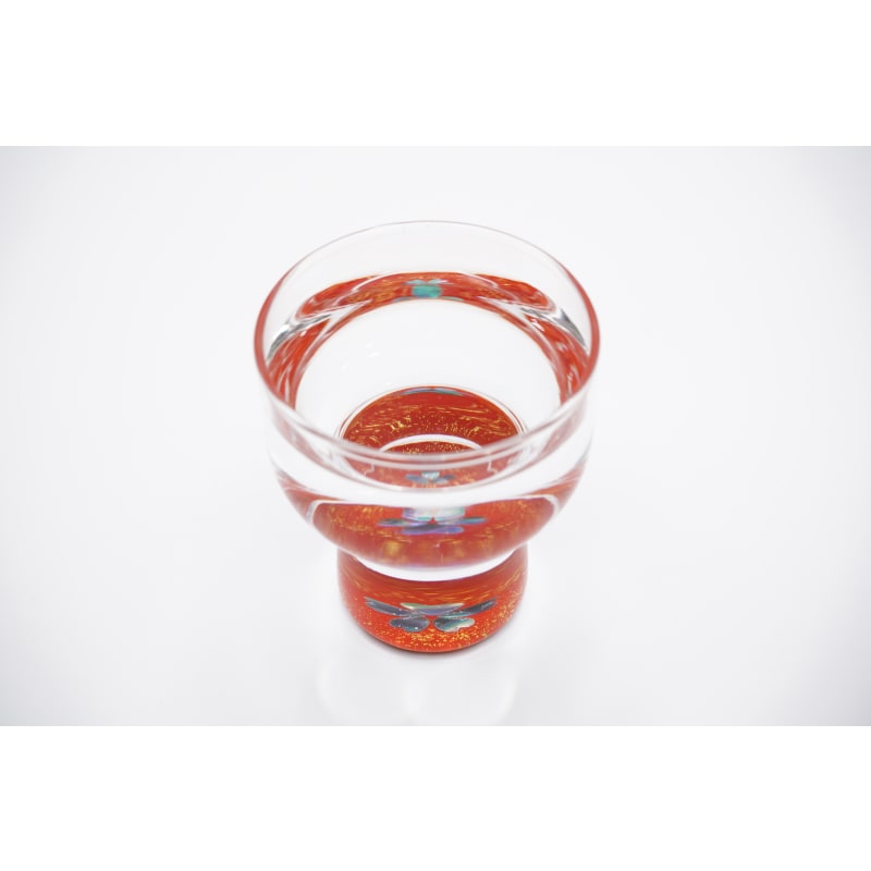 Sake Cup - Gold Cherry Blossoms & Mother of Pearl