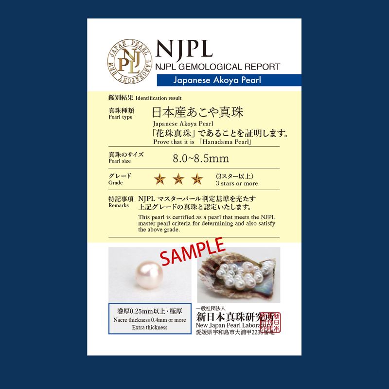 قلادة الفاتيكان - هاناداما لؤلؤة أكويا 8.0-8.5 مم