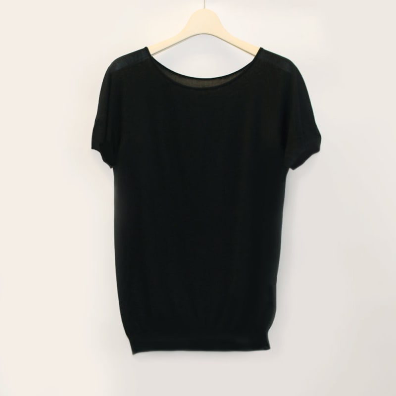 Washable Silk Knit Short Sleeve - HIMEplus
