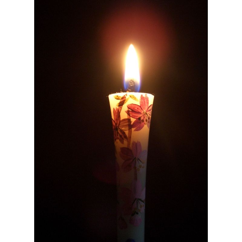 Hand-Painted Japanese Candles - Sakura (Size 3 Set of 2)