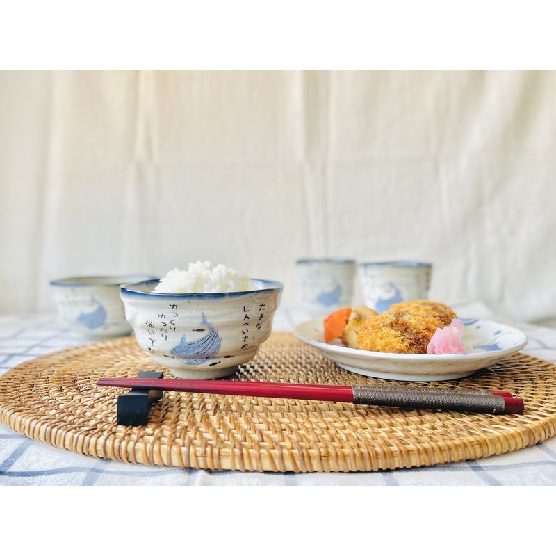 Reisschüssel und Tasse - HIRUGE OFUKEJINBEE