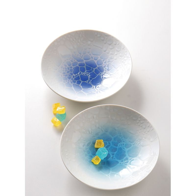 Assiette de curry - Bleu clair Bleu foncé 5 pièces chacune TYURA