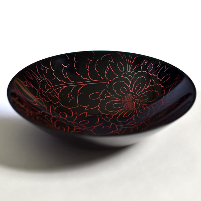 Bowl - Red Peony Pattern