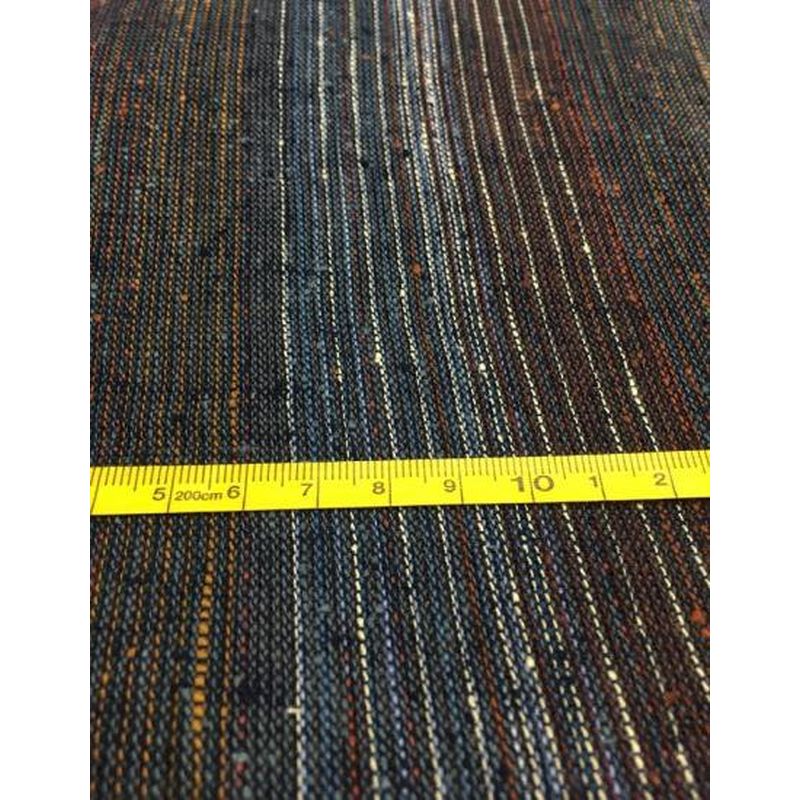 SHIMOGAWA KURUME KASURI Fabric Sukashi Weaving Mix Gray