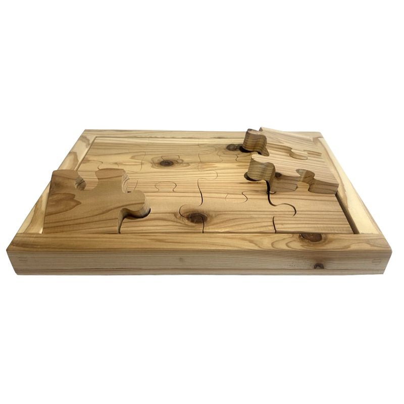 Toy - Wooden puzzle 12pcs Laminated Cedar