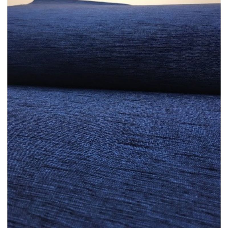 SHIMOGAWA KURUME KASURI Fabric Two -Poule Thread Blue