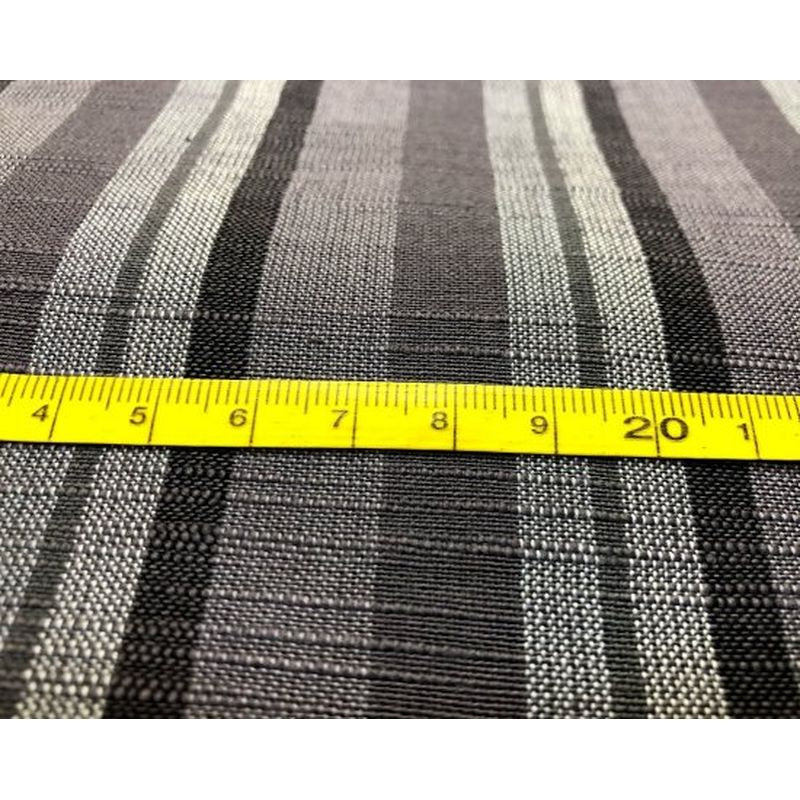 SHIMOGAWA KURUME KASURI Fabric Soft Striped Gray X Gray