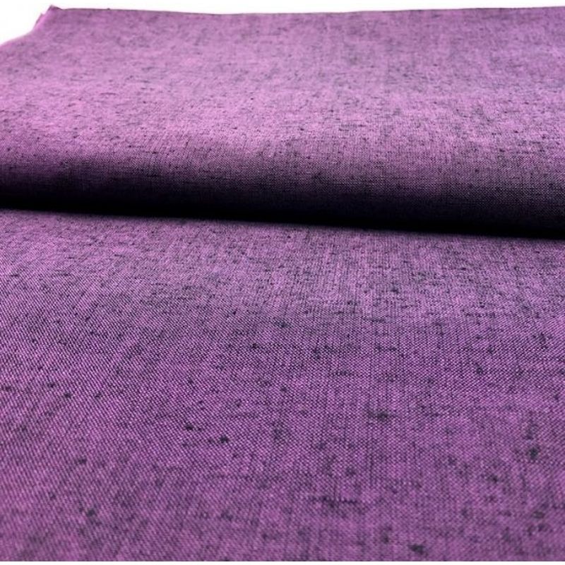 SHIMOGAWA KURUME KASURI Fabric Nep'S Plain Colored Purple