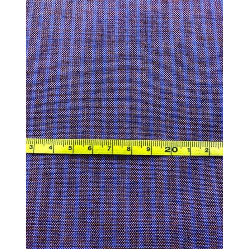 SHIMOGAWA KURUME KASURI Fabric Two Stripes Kiri Salmon Pink