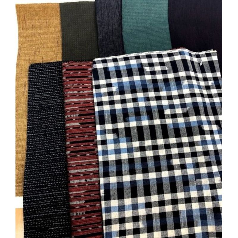SHIMOGAWA KURUME KASURI Fabric (Combination Of Hagile) Small
