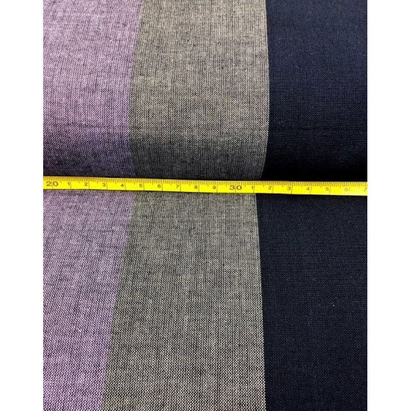 SHIMOGAWA KURUME KASURI Fabric 6C Striped March