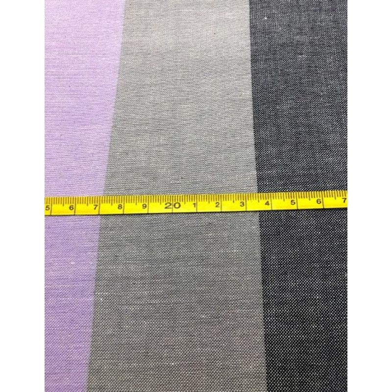 SHIMOGAWA KURUME KASURI Fabric 6C Striped Graduation Ceremony