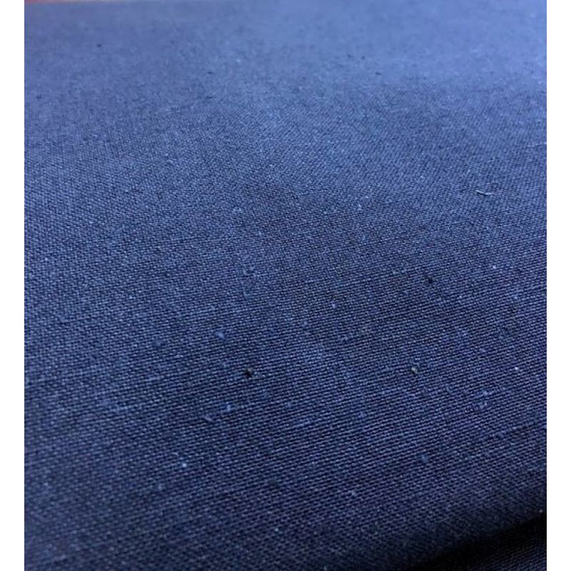 SHIMOGAWA KURUME KASURI Fabric Nep Plain Dark Blue