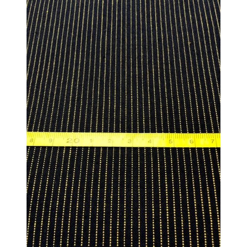 SHIMOGAWA KURUME KASURI Fabric Navy Blue Karashi Single Wings