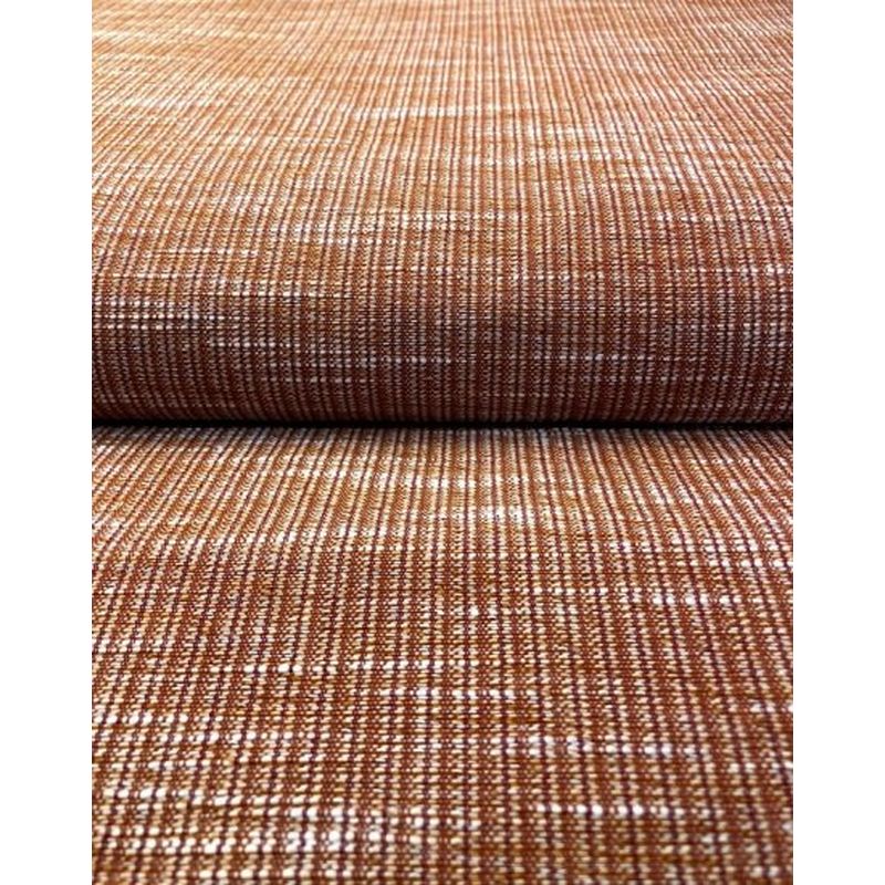 SHIMOGAWA KURUME KASURI Fabric Mix Slab Reddoned Leaf Color