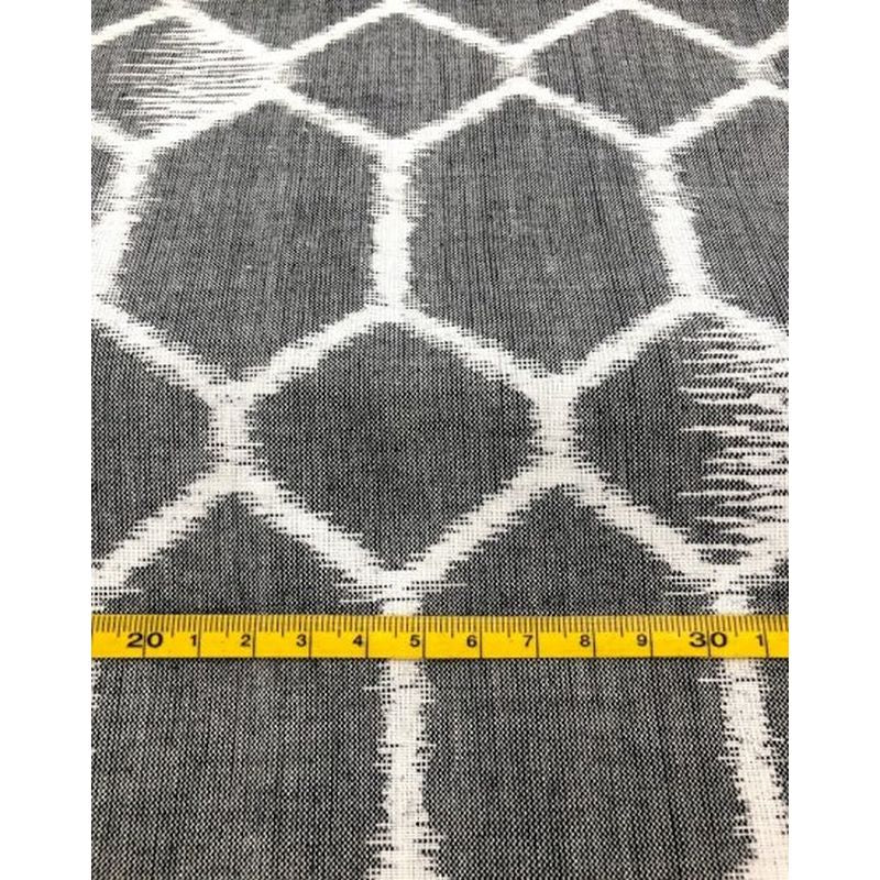 SHIMOGAWA KURUME KASURI Fabric Turtle Gray