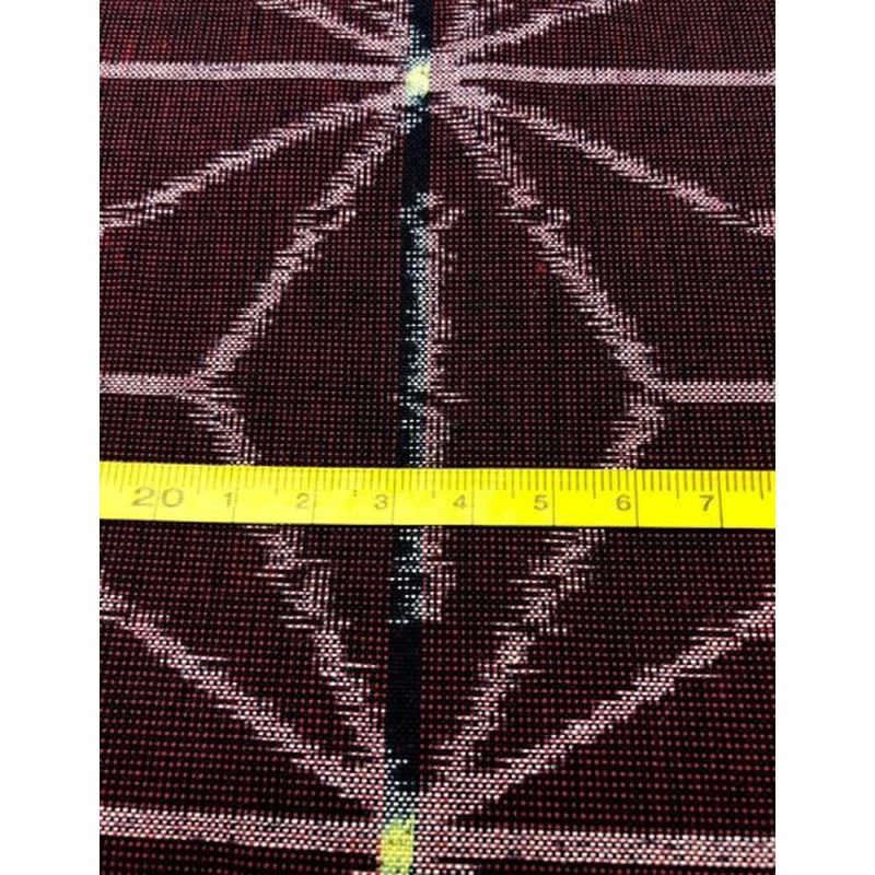 SHIMOGAWA KURUME KASURI Fabric Hemp Leaf Engine White