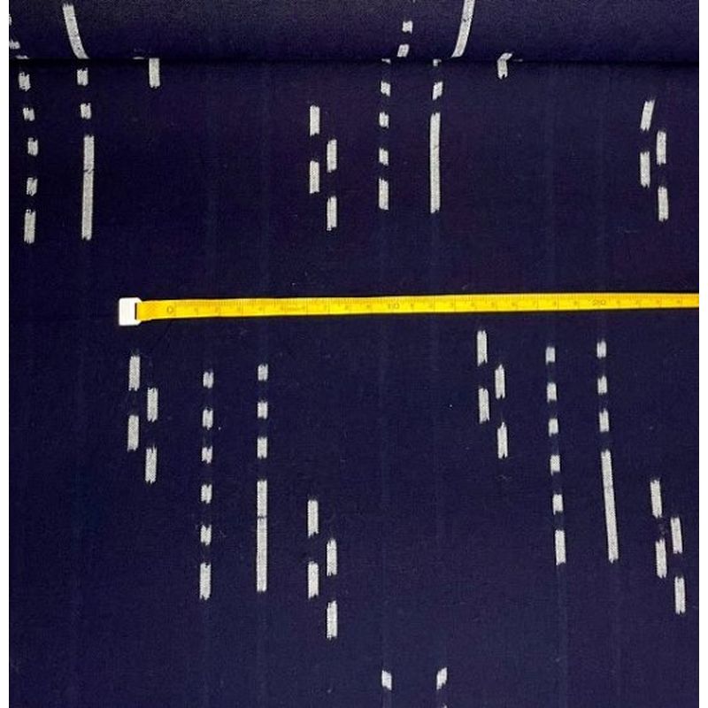 SHIMOGAWA KURUME KASURI Fabric April Randam Navy