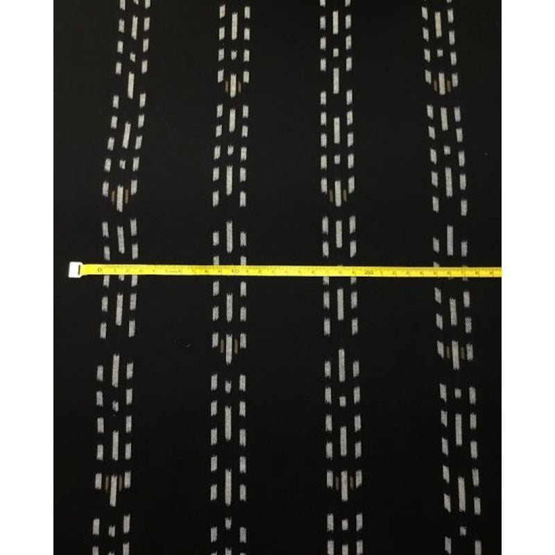 SHIMOGAWA KURUME KASURI Fabric 4 Randam Black