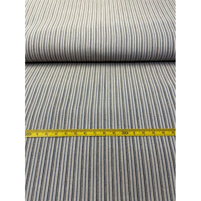 SHIMOGAWA KURUME KASURI Fabric 54 Standed Stripe Beige