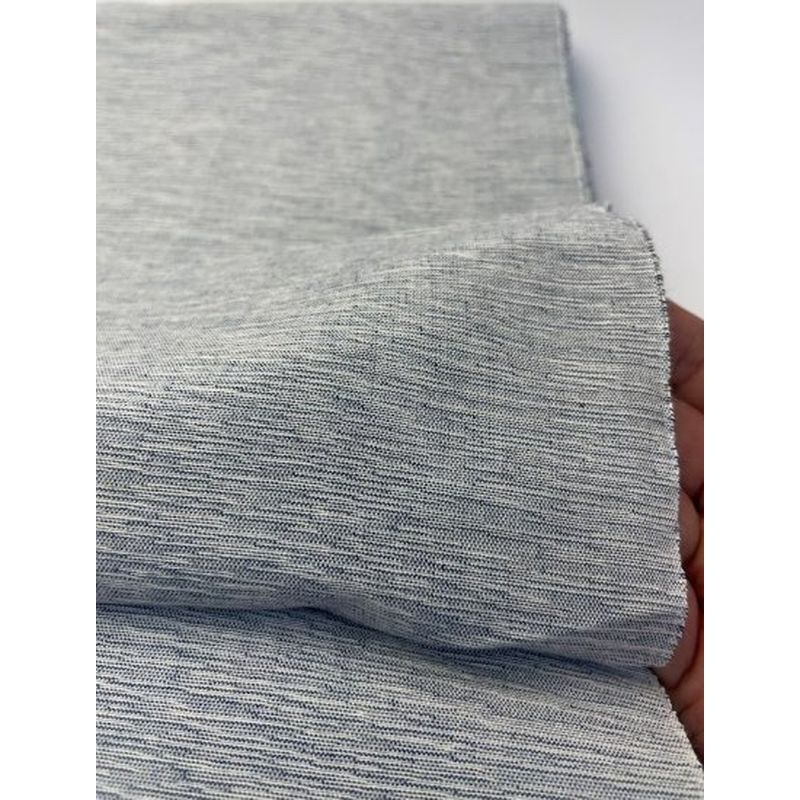 SHIMOGAWA KURUME KASURI Fabric 60/2 2 Combined Thread White Indigo Color