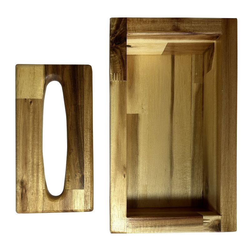 Premium Tissue Case - Box Type Acacia Wood