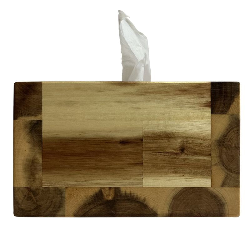Premium Tissue Case - Box Type Acacia Wood