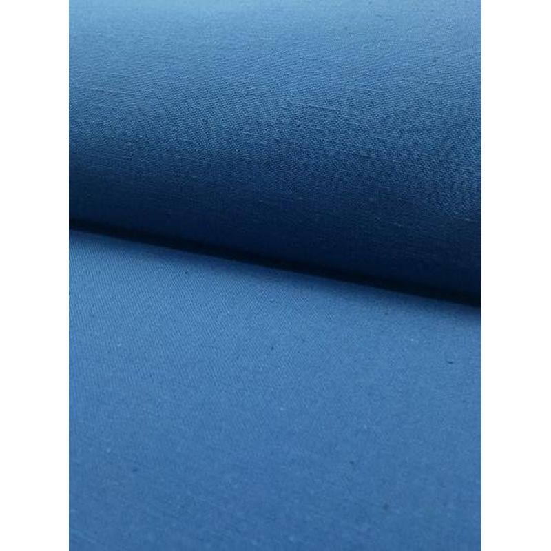 SHIMOGAWA KURUME KASURI Fabric Nep Plain 8X8 Blue