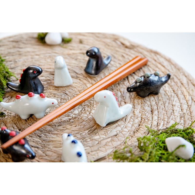 Chopstick Rest Set - Edokko kyoryu Tyrannosaurus 5 Pieces