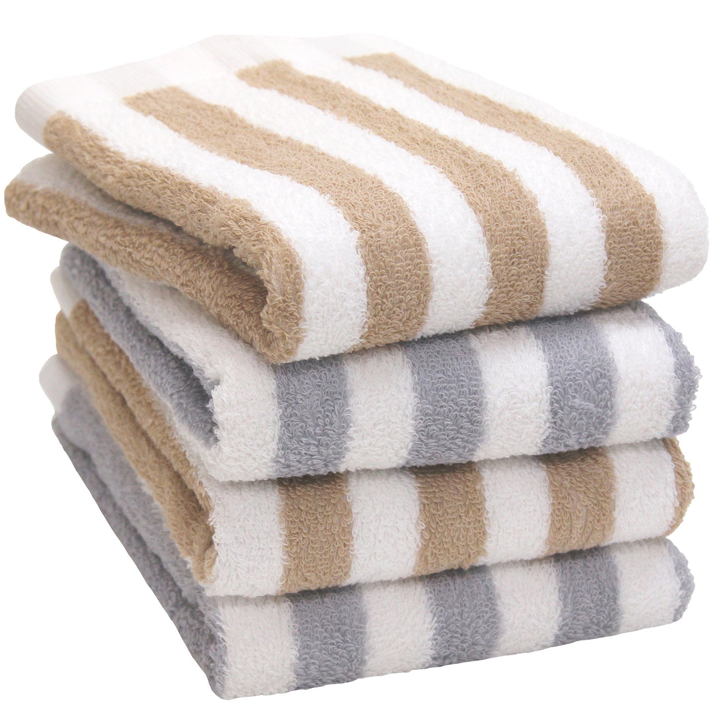 Senshu - Face Towel Cotton Wide Stripe 4-Pack