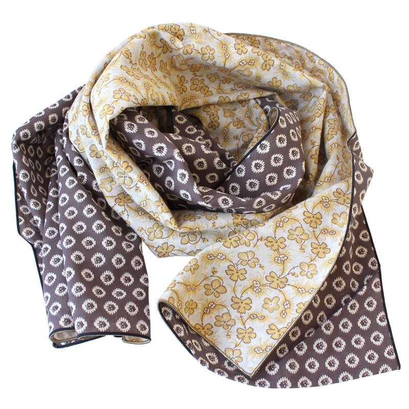 Hiorie 2-Fold Gauze Scarf Scarves Wraps Stole Shawl Cotton 100% Japan