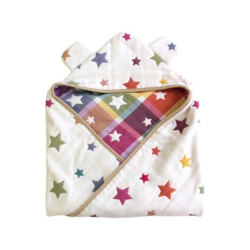 Hiorie Baby Swaddling Clothe Animal 6-Fold Gauze Cotton Water Absorption Japan