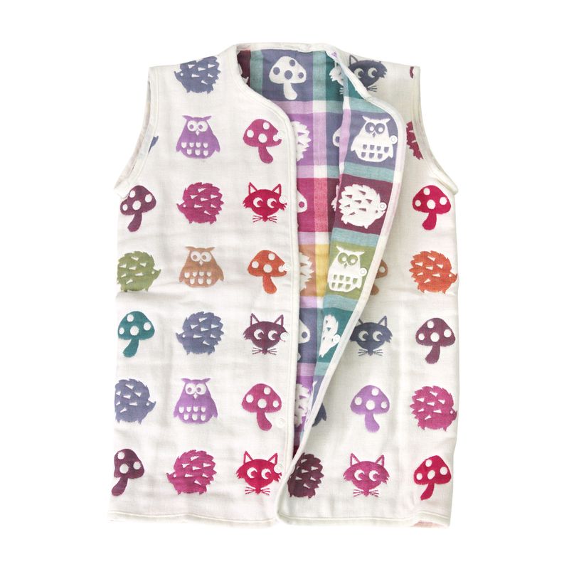 Hiorie 2WAY Baby Sleeper Animal 6-Fold Gauze 100% Cotton Water Absorption Japan