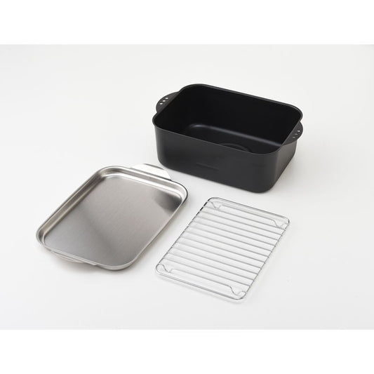 Tempura Pot Square Wide With Mesh And Lid JAPAN Arnest BRAND